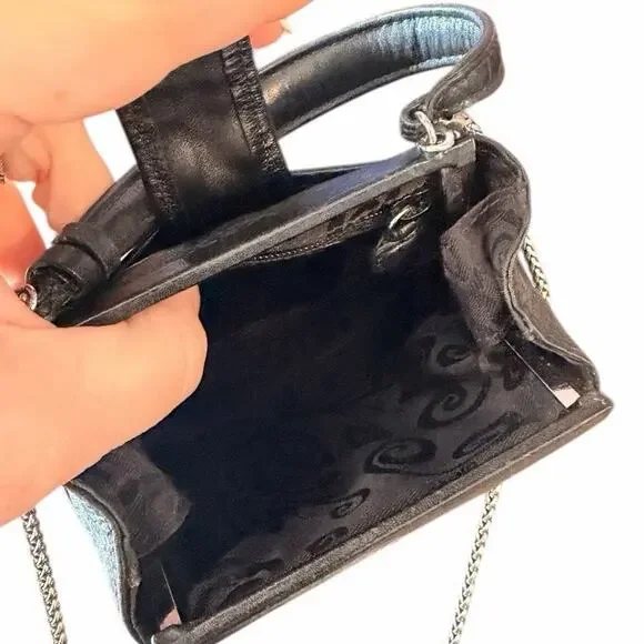 Vintage Brighton Mini Leather Clutch & Shoulder Bag - Picture 10 of 10